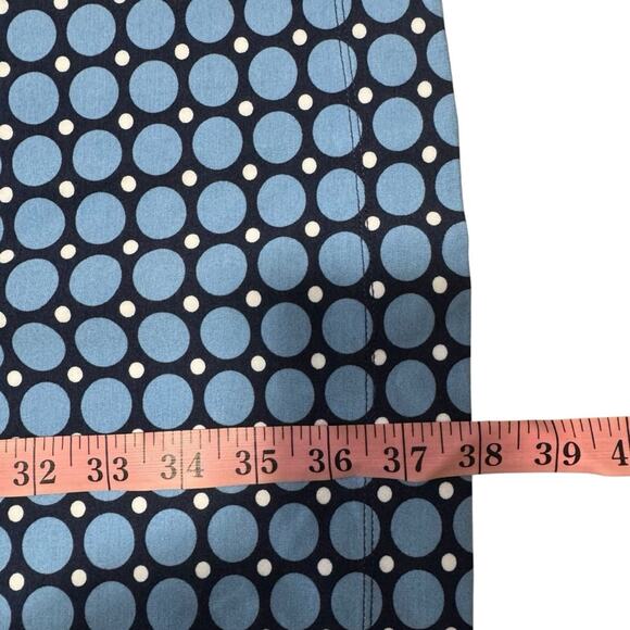 Draper James Persley Ponte Blue Polka Dot 3/4 Sleeve Dress - Picture 9 of 9